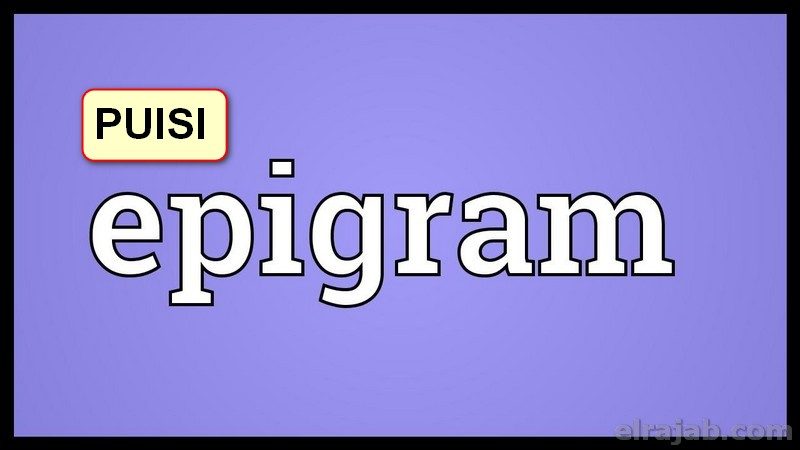 contoh puisi epigram