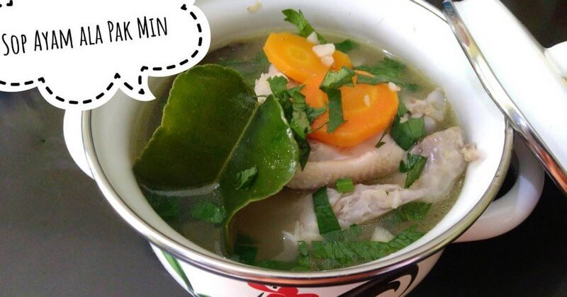 makanan khas yogyakarta sop ayam pak min