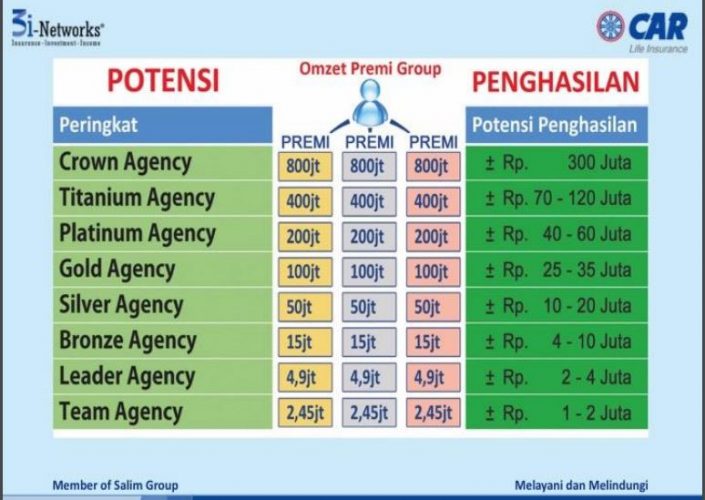 potensi penghasilan car 3i networks